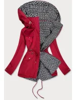 Oboustranná dámská bunda v bordó barvě (BR9762) Oboustranná dámská bunda v bordó barvě (BR9762)