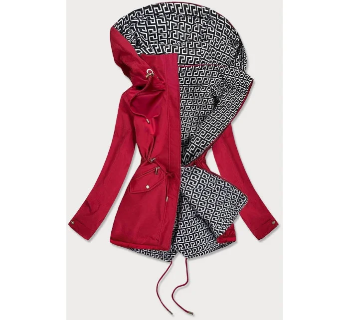 Oboustranná dámská bunda v bordó barvě (BR9762) Oboustranná dámská bunda v bordó barvě (BR9762)