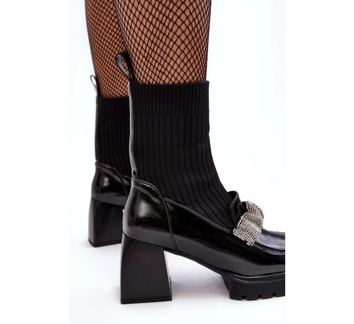 Dámské boty s na podpatku D&A černé model 21636777 - S.Barski