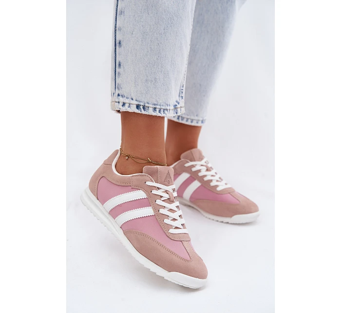 Semišové Dámské Sportovní Boty  Růžové model 22107485 - McArthur