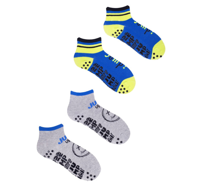 Yoclub Trampolínové ponožky 2-pack SKS-0021C-AA0A-001 Vícebarevné
