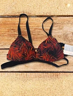 Vrchní díl plavek BB722 černá-oranž - Selmark