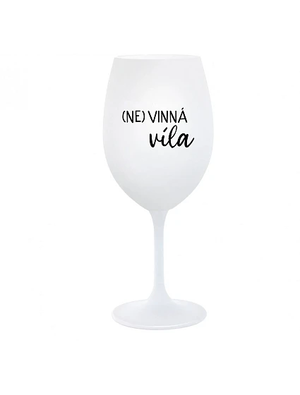 (NE)VINNÁ VÍLA - biely pohár na víno 350 ml (NE)VINNÁ VÍLA - biely pohár na víno 350 ml