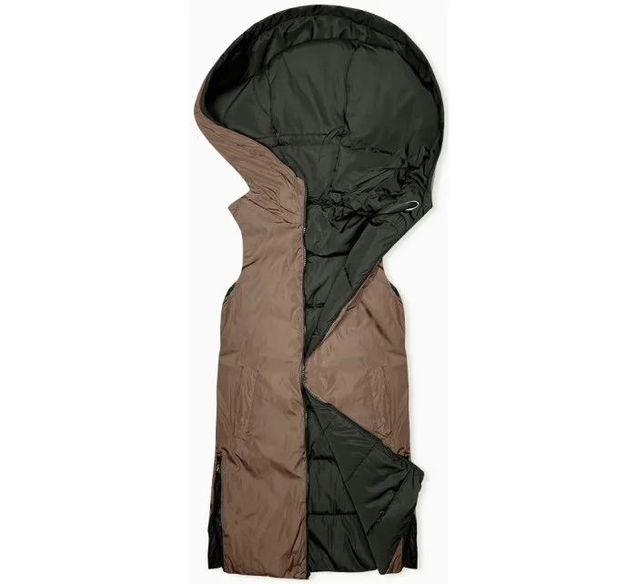 dlouhá dámská oboustranná vesta model 19576594 - S'WEST