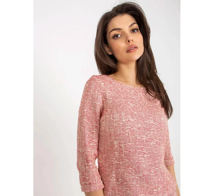 Červená melanžová vlněná halenka Lakerta model 19576753 - Factory Price Červená melanžová vlněná halenka Lakerta model 19576753 - Factory Price