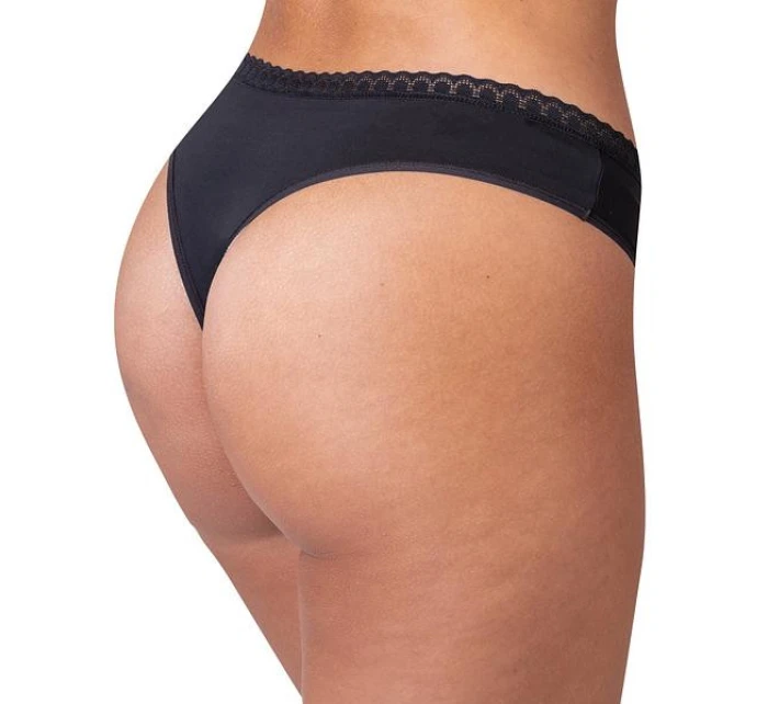 Dámská tanga DAILY MICRO THONG - BELLINDA - černá Dámská tanga DAILY MICRO THONG - BELLINDA - černá