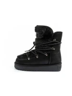 dámské sněhové boty zimní módní model 21395262 zateplené černé dámské - D.Franklin