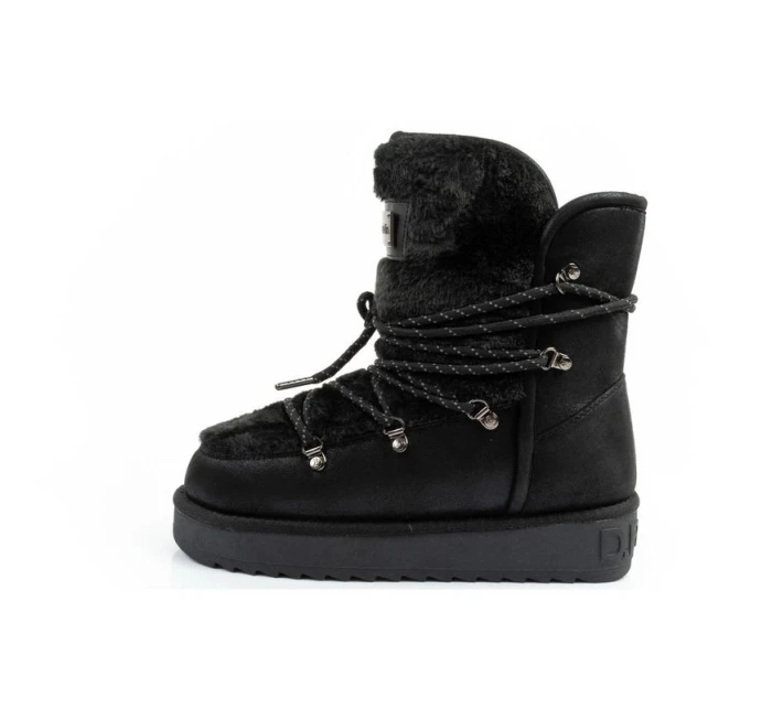 dámské sněhové boty zimní módní model 21395262 zateplené černé dámské - D.Franklin