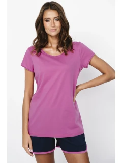 Italská móda Ontega curtailment barva: amarantová/modrá