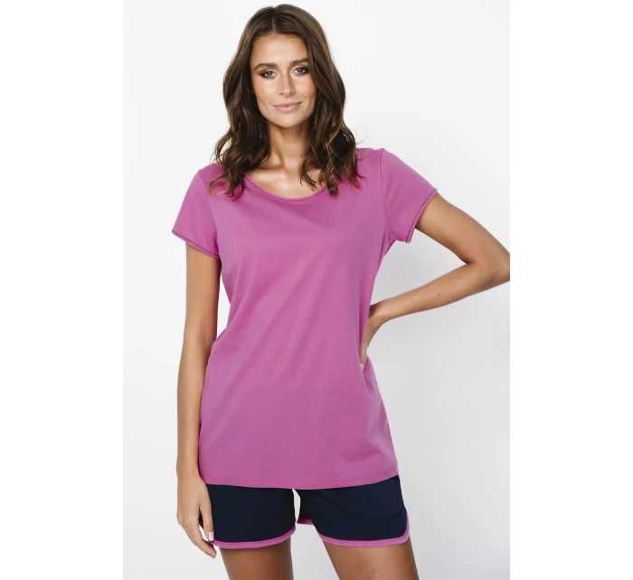 Italská móda Ontega curtailment barva: amarantová/modrá