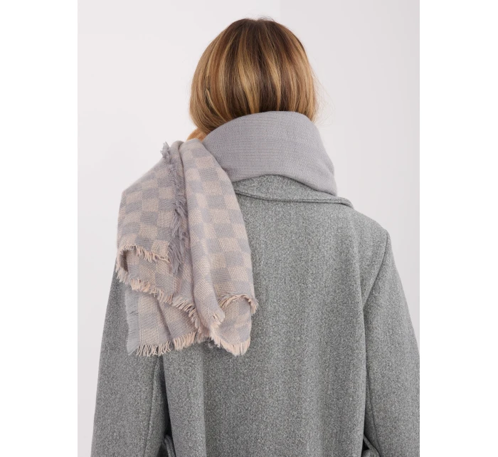 Szalik AT SZ model 21801738 szaro różowy - FPrice Szalik AT SZ model 21801738 szaro różowy - FPrice