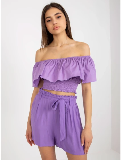 Šortky D73760R62159KA fialová Šortky D73760R62159KA fialová