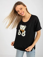 Dámská halenka LK BZ 509251.26X černá - FPrice