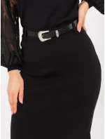 Spódnica PM SD model 21787908 czarny - FPrice Spódnica PM SD model 21787908 czarny - FPrice