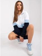 Šaty RV SK 7462.00 tmavě modrá a bílá