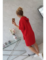 Červené šaty s kapucí
