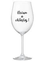 NEČUM A CHĽASTAJ! - priehľadný pohár na víno 350 ml