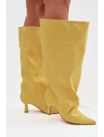 Kozačky na podpatku  model 225196 Step in style