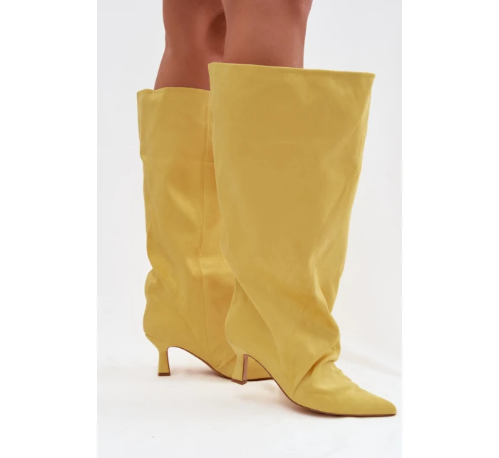 Kozačky na podpatku  model 225196 Step in style