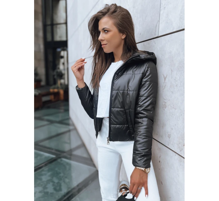 Dámská krátká prošívaná bunda SPORT HEVEN černá FashionStreet TY3710