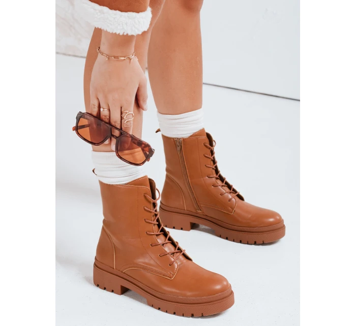 Dámské kozačky STYLOBOSS camel FashionStreet ZY0520