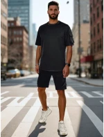 Pánská základní černá souprava FashionStreet AX0799 Pánská základní černá souprava FashionStreet AX0799