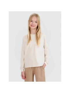Dívčí oversize hladký rukáv s dlouhým rukávem 4F 4FJWSS25TLONF377-12S