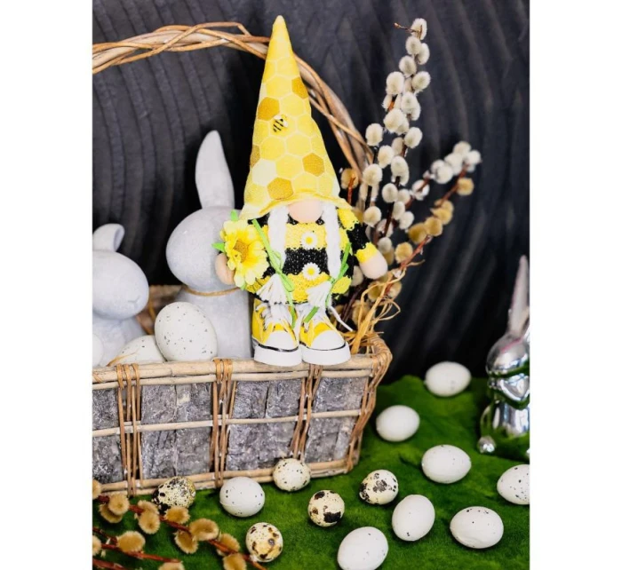 GHOST GNOM BABY 25CM IN TRAMPS SPRING DECORATION dětské