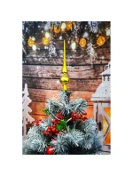 VÝŠKA VRCHOLU VÁNOČNÍHO STROMKU 25 CM ZLATÁ