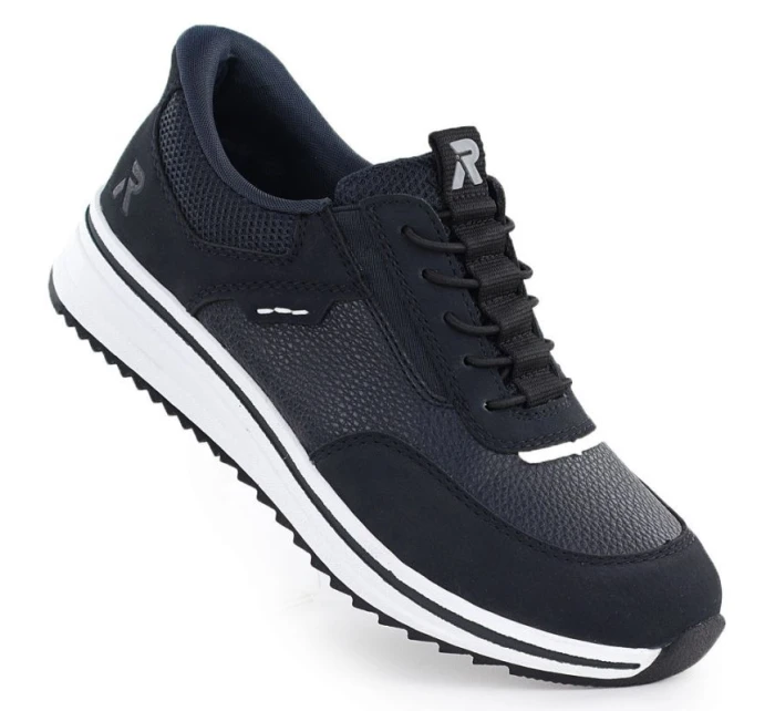 Dámské vysoké boty model 21948533 v tmavě modré barvě - Rieker