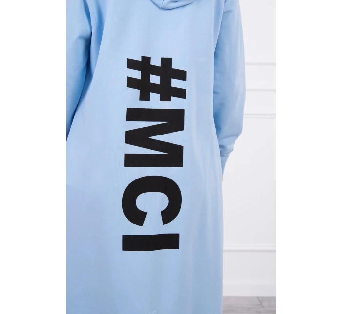 Modrá bunda s potiskem Modrá bunda s potiskem