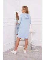 Šaty s kapucí modré Šaty s kapucí modré