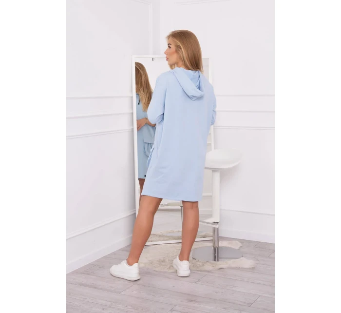 Šaty s kapucí modré Šaty s kapucí modré