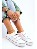 Žené tenisky na suchý zip Big Star LL274A207 Bíle Žené tenisky na suchý zip Big Star LL274A207 Bíle