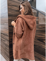 Dámský kabát z alpaky RITA brown Dstreet NY0652