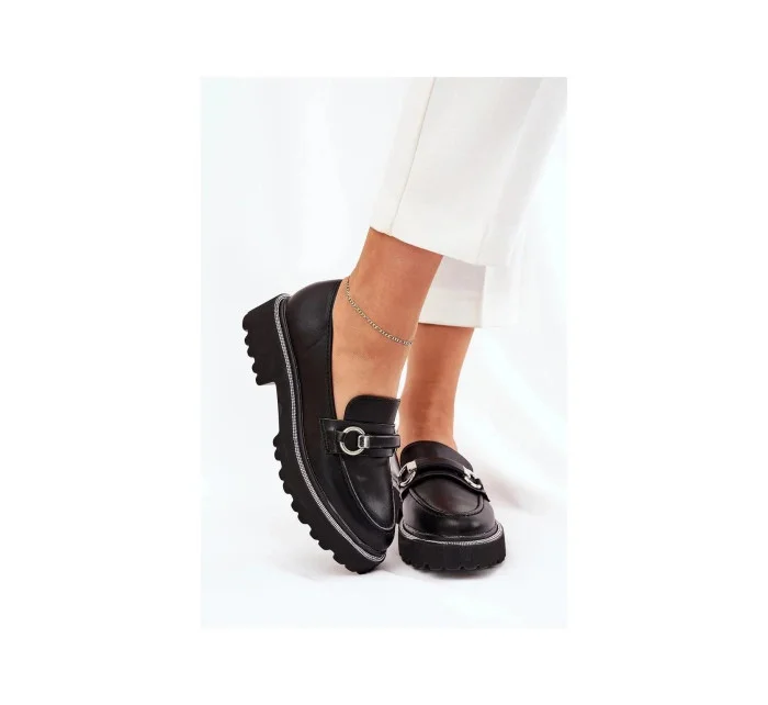 Dámské mokasíny 888-883 Černá - Sixth Sens collection