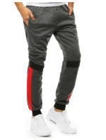 Pánské antracitové teplákové kalhoty UX3543