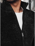 Pánský rozepínací svetr černý Dstreet model 21982388 - FashionStreet