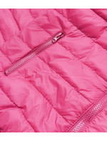 Lehká růžová prošívaná dámská bunda (58M23037-46)