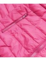 Lehká růžová prošívaná dámská bunda (58M23037-46)