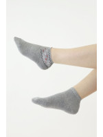 Ponožky model 18386815 šedé s ozdobnou aplikací - Moraj