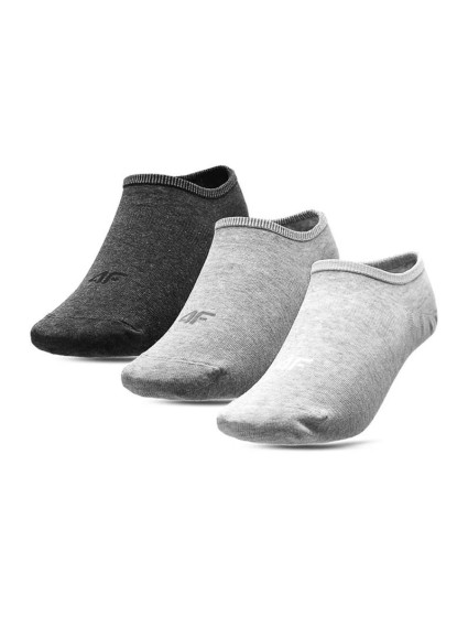 4F ponožky H4L22-SOD301 cool light grey/ grey melange