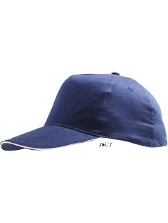 SOL'S Sunny 5 panelová baseballová kšiltovka model 22525356 french navy/white