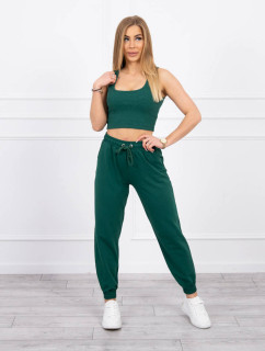 Zelená souprava top+kalhoty