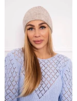 Tenká čepice Grace model 18750315 světle béžová - K-Fashion