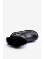 Dětské sněhule s z kožešiny černé Big Star model 21637354 - Big Star Shoes Dětské sněhule s z kožešiny černé Big Star model 21637354 - Big Star Shoes