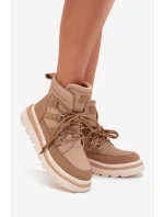 Dámské Botky Trapery Na Platformě Camel model 21705281 - Boto Dámské Botky Trapery Na Platformě Camel model 21705281 - Boto