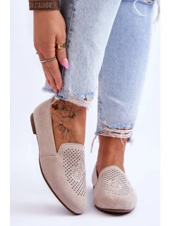 Semišové pohodlné mokasíny Béžove Giovana