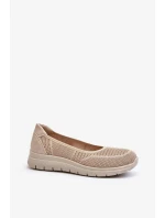 Béžové balerínky na platformě Aviaba Béžové balerínky na platformě Aviaba