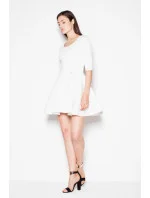 Dámské společenské šaty VT075 ecru - Venaton